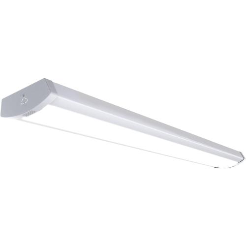 HYPERLITE 60W/50W/40W LED Wraparound Light Fixture, Linkable 4ft Led Wrap Light AC120V, 5000K Wrap Around Light, 4400LM/5500LM/6600LM LED Office Lights for Garage Closet Laundry Room, ETL Listed