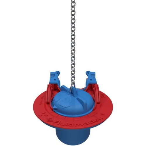 Fluidmaster 523A-009-T4 Super 2 in, or 3 in. Toilet Flapper, Red/Blue