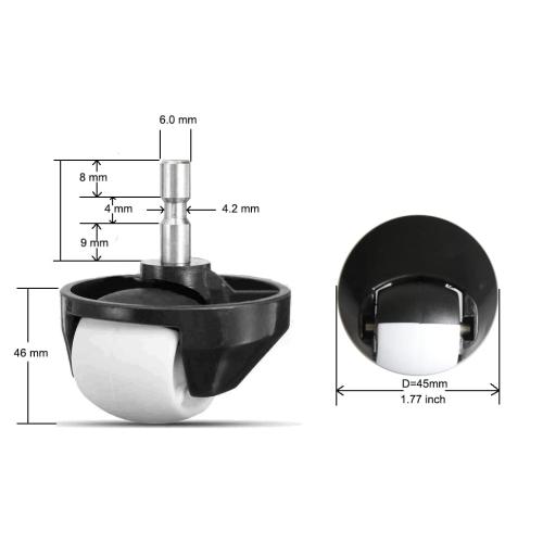Replacement Front Wheel Caster Assembly for iRobot Roomba, 980 880 870 790 780 770 690 650 671 Vacuum, Roomba 500 600 700 800 900 Series Robot Vacuum Cleaner Accessories(2 Pack)