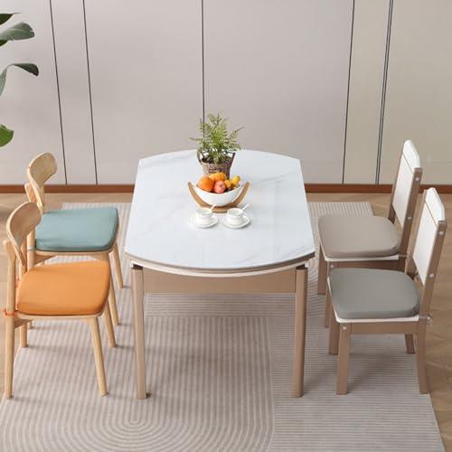 Set of 4 Faux Leather Kitchens Chair Cushion Waterproof Outdoor Non-Slip Memory Foam Dining Seat Pads with Zipper 1 Thick for Office Chairs(#1,16x14x14(2pcs))