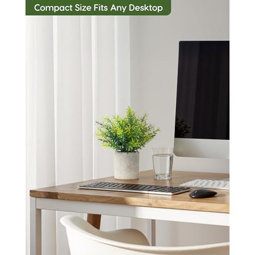 Velener Artificial Potted Rosemary Plants- Rustic Farmhouse Topiary Shrubs for Decoration Centerpieces Living Room, Shelf Bedroom Aesthetic Green Bathroom Accessories Boho Small Desk Plant Office