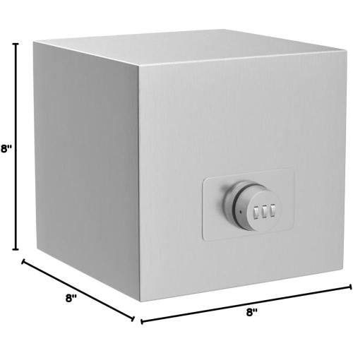 hicocool Piggy Bank for Adults Password Stainless Steel Reusable Piggy Bank, Metal Money Box with Lock, Unbreakable Money Saving Box for Cash Saving(7.9 inch, Silver)