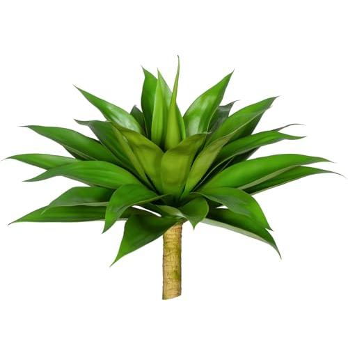 Artificial Agave Plants,Large UV Resistant Fake Agave Planters for Indoor and Outdoor Decorating Artificial Plants for Outdoors Fake Plants(1Pack, 28)