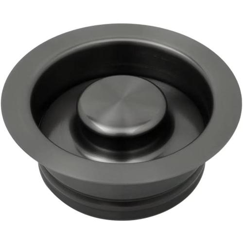 STARSTAR Kitchen Sink Flange Stopper Garbage Disposal Flange for Fit 3-1/2 Inch Standard Sink Drain Hole (Black)
