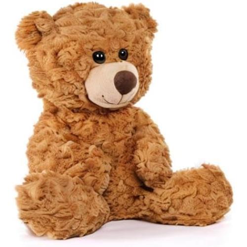 Brown 18 Tezituor Small Teddy Bear Stuffed Animals 18inch, Cute Teddy Bear Plush Toys for Kids Girl Boy, Valentines Bear Plushie Gift for Girlfriend Boyfriend Women Wife, Brown