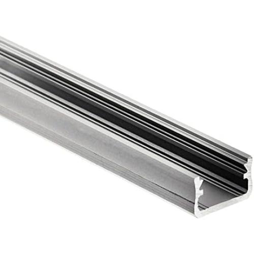 Kichler Lighting 1TEC1STSF8SIL Ils Te Series - Standard Depth Surface Channel - with Utilitarian Inspirations - 0.5 Inches Tall by 0.75 Inches Wide,