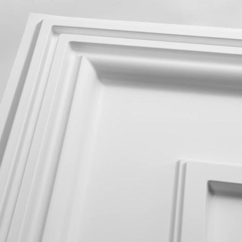 Art3d Drop Ceiling Tiles, 24x48in. White (12-Pack), Polyvinyl Chloride (PVC), Glue Down