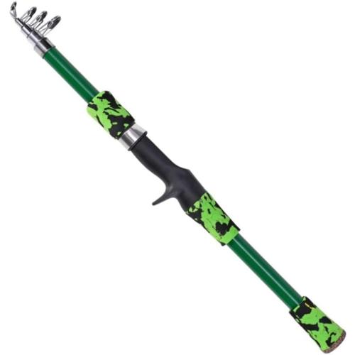 Kids Fishing Rod and Reel Combos, 5.41 ft Telescopic FRP Pole, Collapsible Design with Lure Accessories for Beginners or Experienced Child Anglers, Portable for Freshwater and Saltwater Fishing
