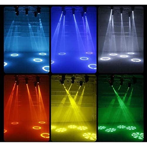 Stage Lights Moving Head Lights 8 Gobos 8 Colors 11 Channels 60W Spotlights DMX 512 with Sound Activated for Wedding DJ Party Stage Lighting 2PCS
