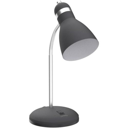 LEPOWER Metal Desk Lamp, Eye-Caring Table Lamp, Study Lamps with Flexible Goose Neck for Bedroom, Home Office (Matte Black)