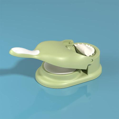 2 in 1 Dumpling Maker, Baking Pastry Pressing Dumpling Skin Wrapper Mould, Manual Dough Press Maker, for Empanada, Ravioli, Pierogi, Hand Pie Pot Stickers, Jamaican Beef Patties(Green)