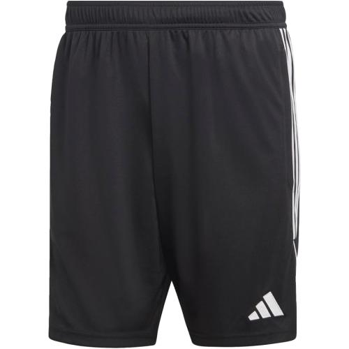 adidas Men's Large Size, Black with white stripes Tiro 23 League Training Shorts