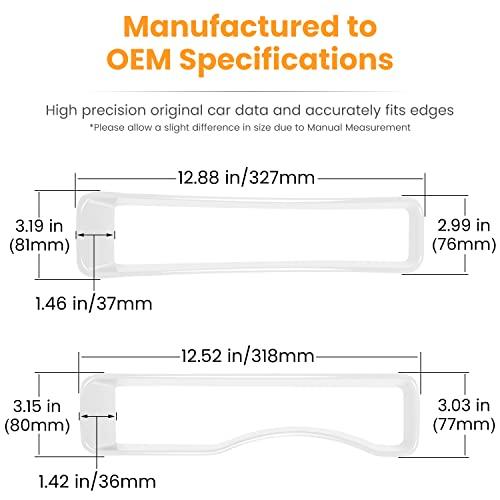 Front Grille Mesh Inserts & Headlight Cover for Jeep Wrangler JL JLU Unlimited Sport/Sports 2018-2023 Exterior Accessories Clip-in Grille Guard Cover Headlight Bezels Trim Ring (White 9PCS)