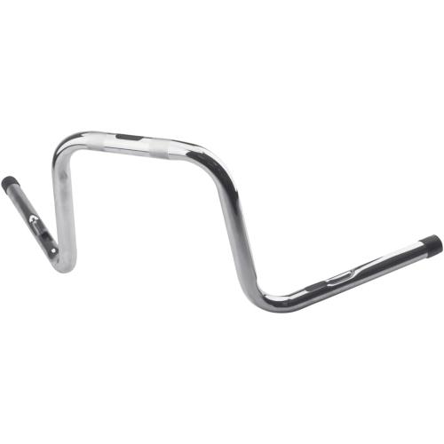 10 Inches Rise 1'' HandleBar Fits for Harley Sportster 883 1200 48 Dyna Fatboy Street Bob Softail Low Rider Chrome