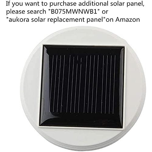 Aukora Color Changing Solar Powered Glass Ball Garden Lights, Solar Lantern Outdoor Table Lights Waterproof Led Night Light for Garden Patio Party Yard Indoor Decora Ideal Gift(Multi-Colored Glass)