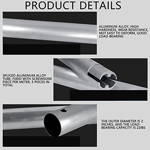118/3m Stainless Metal Tube Crossbar for Studio Backdrop Wall Mount System - Holder Pole