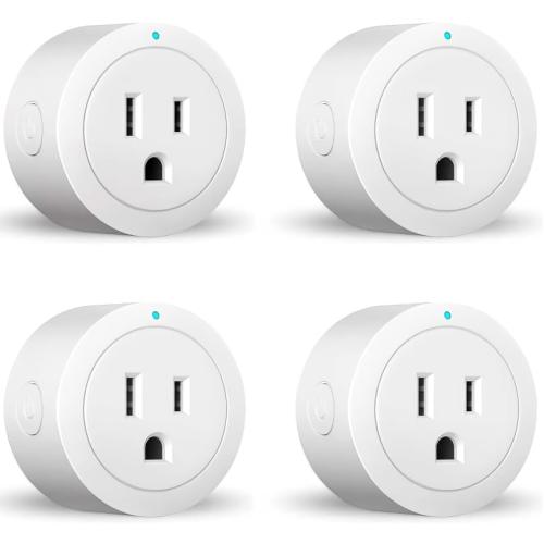 White 4 Pack ExIoTy Smart Plug, Works with Alexa, Simple Setup with One Voice Command, Remote Control, Timer & Schedule & Group Controller, Bluetooth Mesh Outlet, Alexa Echo Required, ETL & FCC Certified (4 Pack)