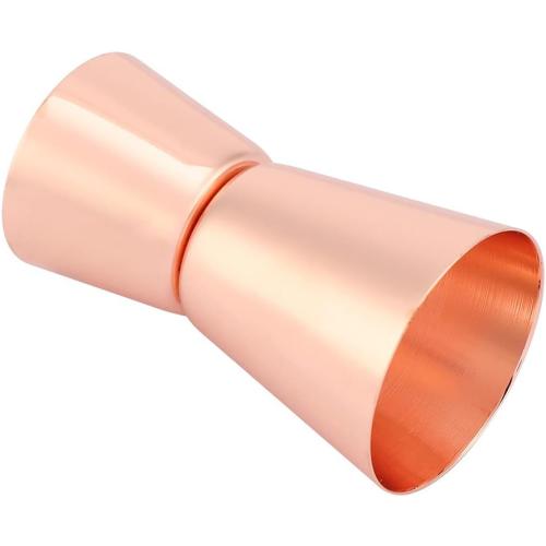 Double Side Jigger 15ml 30ml, spotless Steel Cocktail Measucircle Cup, tending Jigger for and Home Use, Rose Gold