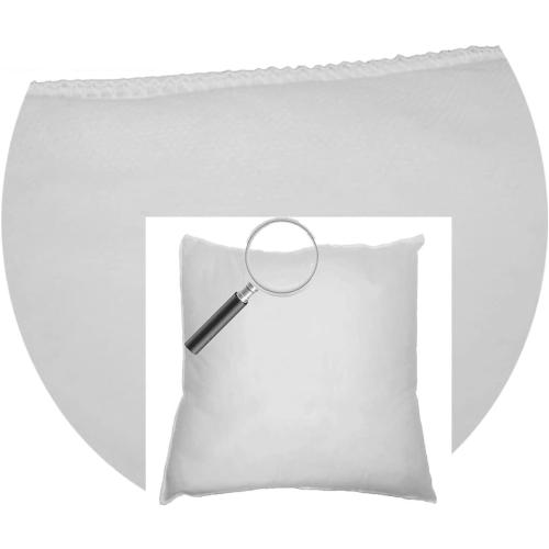 Mybecca 4 Pack Premium Hypoallergenic Stuffer Pillow Insert Sham Square Form Polyester, Standard/White 16 X 16