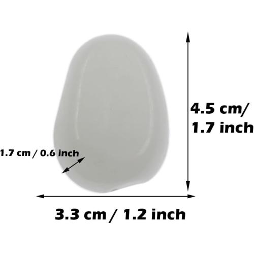 QTTLLI 10 Pcs Large Glow Pebbles Glow in The Dark Decorative Stones Rocks for Garden Path Walkway Yard Fish Tank, 1.7,Mixed Color