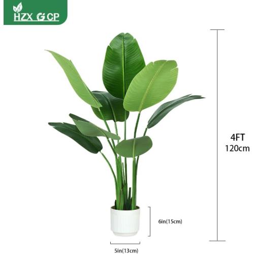 Bird of Paradise Plant Artificial 4ft,Faux Plants Indoor Tall with 8 Trunks - The Perfect Indoor Silk Floor Plant for Home Decor in Living Room, Office, and Bedroom (4FT Bird of Paradise)