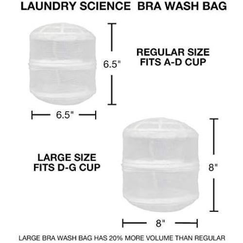 Premium Bra Wash Bag – Set of 3 Mesh Lingerie Laundry Bags for Delicates – Protects Bras, Underwear & Intimates in Washing Machine – Durable Zipper Closure – Large Size