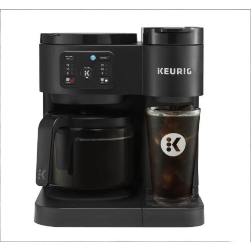 K-eurig K-Duo Essentials, Hot & Iced Single-Serve Pod Coffee Maker & Carafe, Black