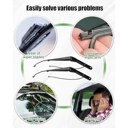 Front Wiper Arms Replace 602-5420 85111394 Fit for Volvo VNL 2008-2014 | for Driver And Passenger Side, Wiper Arm for Right & Left Side