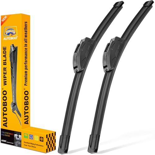AUTOBOO 22 and 22 Windshield Wipers Blades (Pack Of 2)