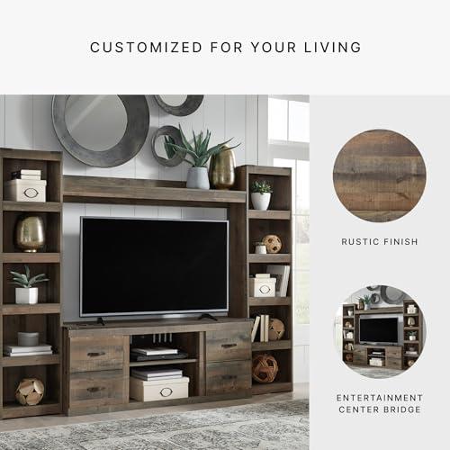 Signature Design by Ashley Trinell Entertainment Center Bridge, 63-Inch