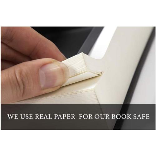 Fake Book Box - Small Safe Box with Combination Lock - Hidden Safe in Plain Sight - Diversion Safes - Secret Safes (Beauty Beast) (Large)