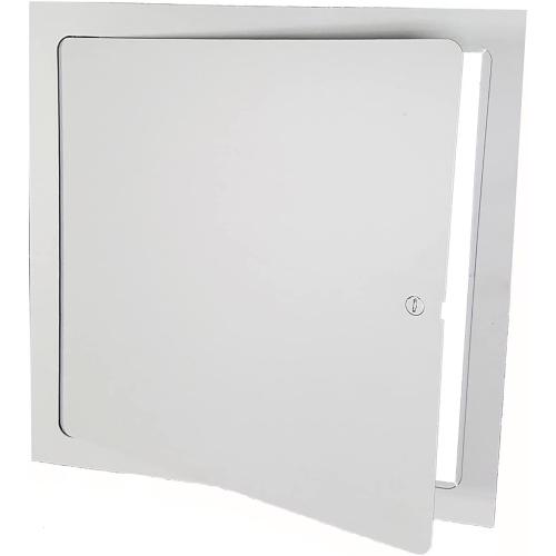Premier Access Doors 12 x 12 Flush Mount Steel Access Panel for Drywall, Powder Coated White
