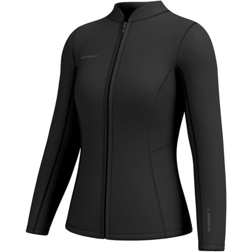 Seaskin Womens Wetsuit Tops 2mm Front Zipper