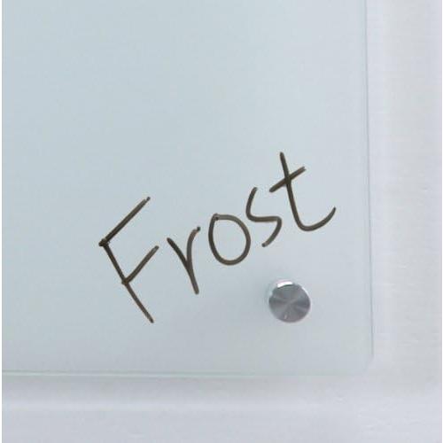 Audio-Visual Direct Frosted Glass Dry-Erase Board Set - 45 x 30 - Includes Hardware & Marker Tray (Non-Magnetic)