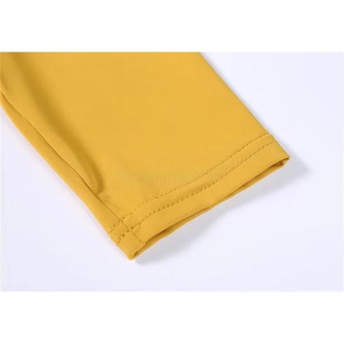 Dndrdhfb Women's XL Round Neck Latin Dance Skirt Long Sleeve Modern Dance Skirt Solid Color Waltz Skirt