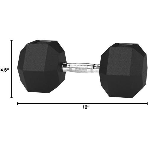 Amazon Basics Rubber Hex Dumbbell Hand Weight