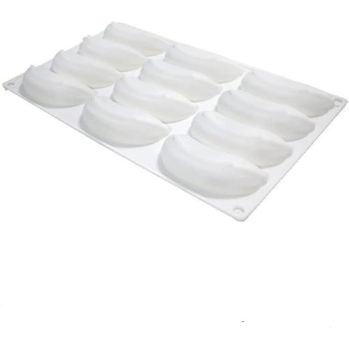 Silicone Mold Baking Pan Non-Stick Baking Pastry Chocolate Cake Dessert DIY Decoration Tools (Banana R_11.8x6.8x0.08 inch)