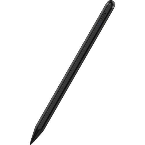 Stylus Pen 2X Fast Charge Active Pencil Compatible with 2018-2025 Apple iPad Pro 11/12.9/M4, iPad Air 3/4/5/M2/M3, iPad 6-11, iPad mini 5/6 Gen-Black
