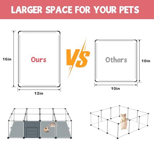 VISCOO 20 Panels Small Animals Playpen, 48x24x16 Pet Playpen