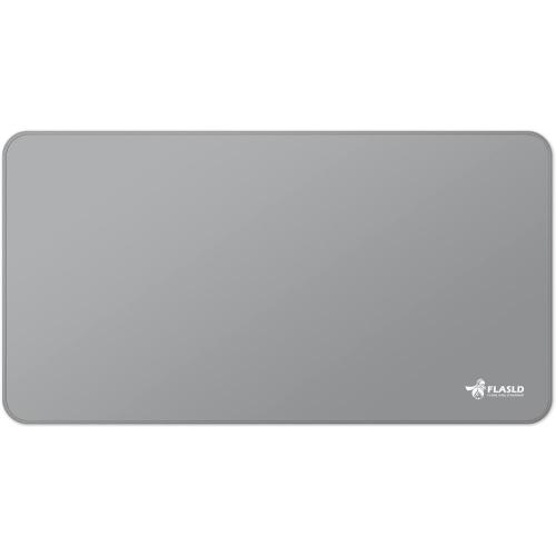 FLASLD Multi-Purpose Fireproof 24 X 42 inches Floor Mat for Indoor or Outdoor Use, Grill Pad for Fireplace, Kitchen Stove, CookTop and Hearth, Premium Deck and Patio Grill Mat, Silver Gray