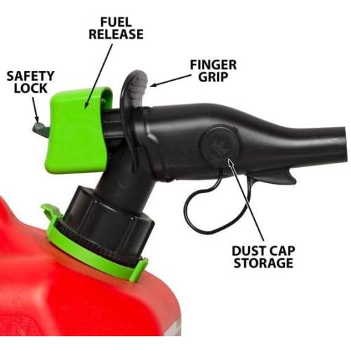 Scepter USA 2-Gallon Plastic Gasoline Can 2-gpm Manual