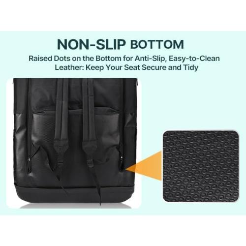 HOPERAN 21 2pcs Dual-Sided Heated Stadium Seats for Bleachers with Back Support, 3 Levels Heating Stadium Seating for Bleachers Seat with Backrest, 5 Pockets Portable Stadium Chair for Outdoor