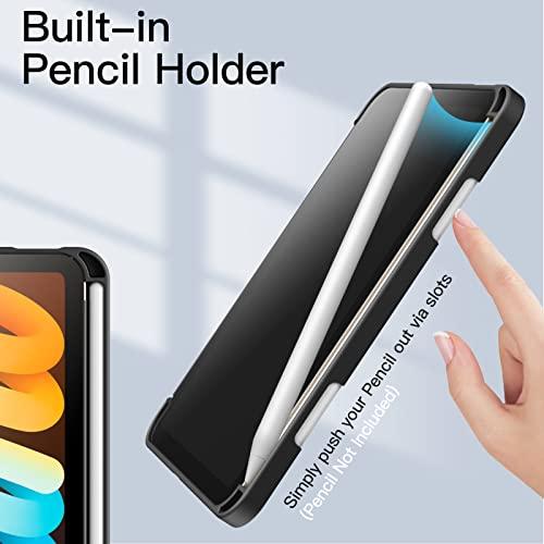 JETech Case for iPad mini A17 Pro/6th Gen (2024/2021), Black