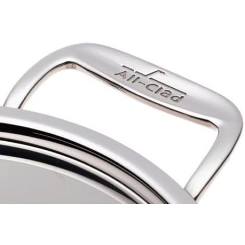All-Clad Specialty Stainless Steel Universal Steamer for Cooking 3 Quart Food Steamer, Steamer Basket Silver