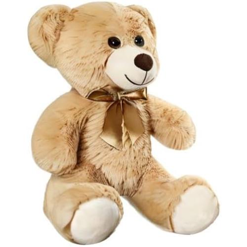 Teddy Bear Stuffed Animals, 13 Inches Teddy Bear Plush Toy Birthday Christmas Valentine’s Day Gift for Kids Girlfriend (Light Brown)