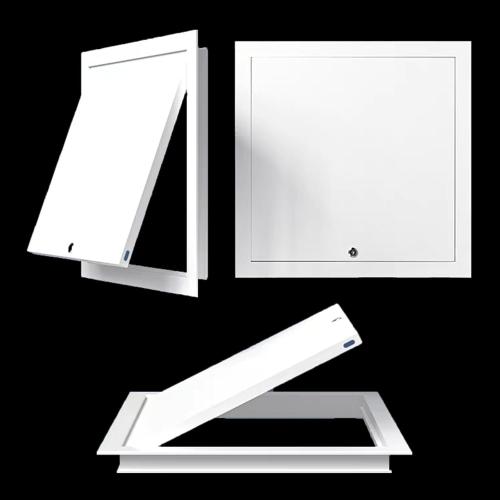 Steel Access Panel Door, Reinforced Metal Construction, Drywall Ceiling and Attic Access, Outdoor Kitchen Use (8-8-l)