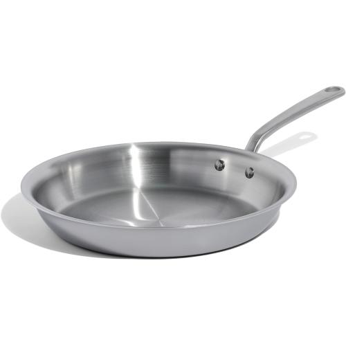 Made In Cookware | 12-Inch Stainless Steel Frying Pan | 5 Ply Stainless Clad | Professional Cookware | Crafted in Italy | Induction Compatible