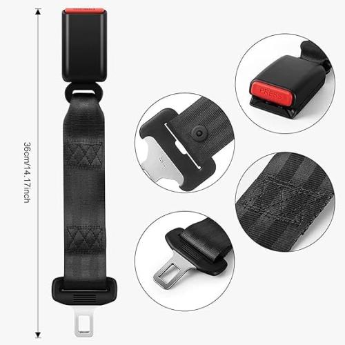 Comfortable Belt Cover Pad, 2-Pack Extender Soft Car Safety Strap Shoulder Pad for Adults and Children, Suitable for Car, Backpack