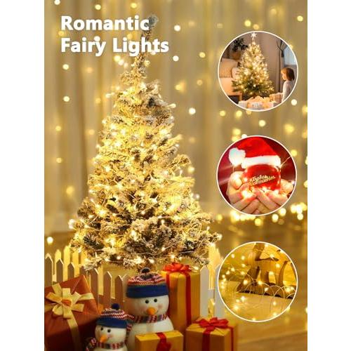 3 PK 78FT 240LED Fairy Lights Battery Operated with Timer Remote Warm White