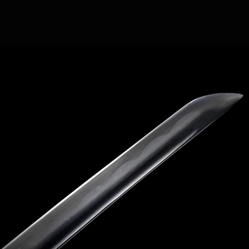 Yu Qin Sword, Pure Handmade Samurai Sword, 9260 Spring Steel, 41.31.21 inches, Full Tang Sword Set, Sharp, Black Katana